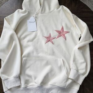 Aelfric Eden Womens Graphic Hoodies Pink Star Print Hoodie